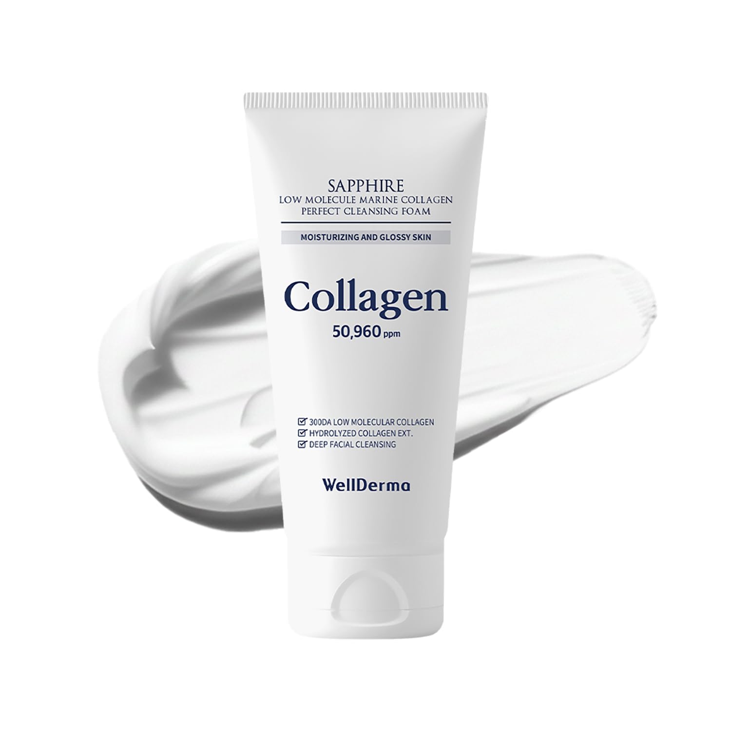Amazon.com: WELLDERMA Sapphire Collagen Cleansing Foam, 150mL